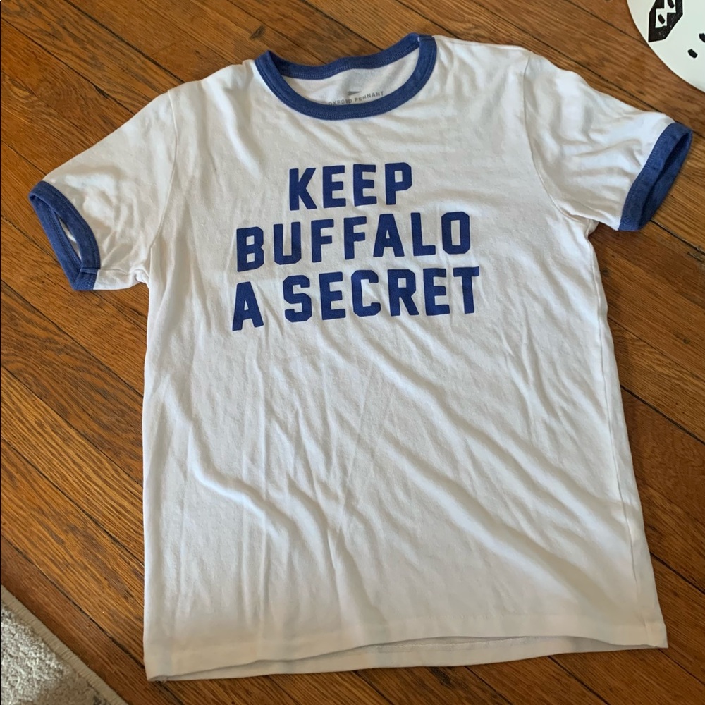 Keep Buffalo A Secret Ringer Tee